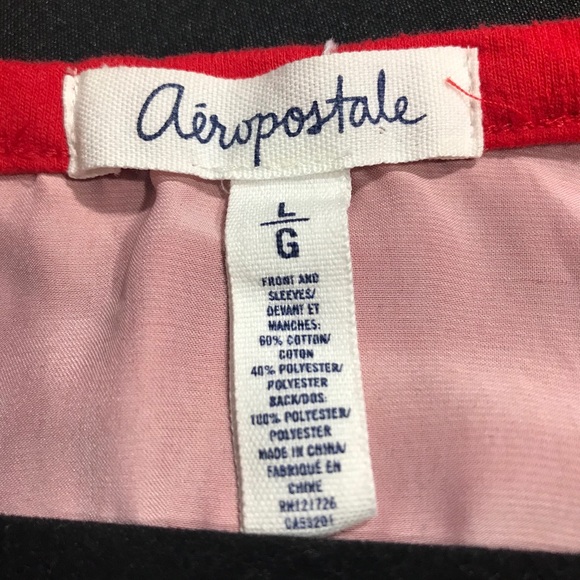 Aeropostale Shirt Size Large, Mid Sleeve Red - Picture 6 of 7